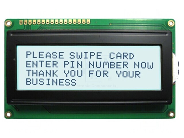 Afișaj LCD Alfanumeric 20x2 Alb 98x60mm