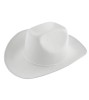 Palarie Cowboy Alba, Accesoriu Petrecere 59 cm