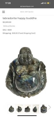 Buda vintage din labradorit foto