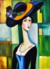 Tablou abstract intitulat "Beauty Arogance", Acrilic, Tehnica