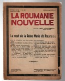 La Roumanie Nouvelle - revistă in limba franceza - Anul 14/no.159, iulie-august 1938