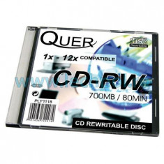 CD-RW 700MB/12X QUER SLIM 1 BUC EuroGoods Quality foto