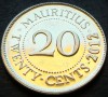 Moneda exotica 20 CENTI - MAURITIUS, anul 2012 * cod 4097, Africa