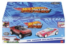 HOT WHEELS SET 2 MASINUTE METALICE PULL BACK GMC HUMMER EV SI ALPHA PURSUIT 1:43