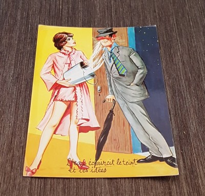 Carte Poștală Umoristică Vintage Franța &amp;ndash; Ilustrație Amuzantă foto