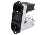 Conector de Alimentare AC 2A 250V IEC 60320