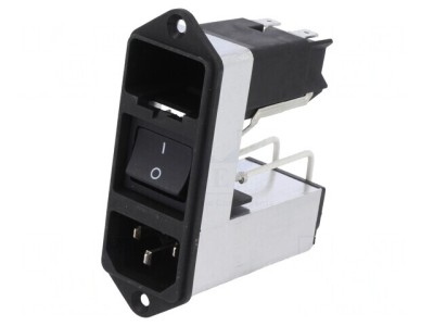 Conector de Alimentare AC 2A 250V IEC 60320 foto