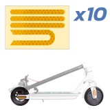Cumpara ieftin Autocolant reflectorizant trotineta electrica Xiaomi M365 Pro 10 buc, auriu