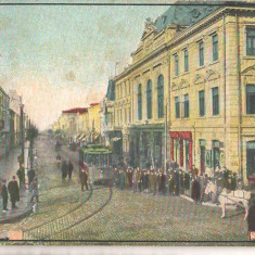 SV * Salutari din BRAILA * STRADA REGALA * 1906 * tramvai - trasuri - animatie