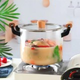 Cratita sticla borosilicata cu capac 64 20x17cm 4.5L DNC61608 CNN44409 TCL