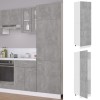 VidaXL Dulap frigider, gri beton, 60 x 57 x 207 cm, lemn prelucrat