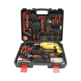 Trusa bormasina cu percutie 600W, 220V, mandrina 13mm, turatie 3300rpm cu scule si unelte 66 piese Breckner Germany