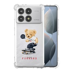 Husa antisoc pentru xiaomi poco f6 pro, airbag pro, leta??s move forward foto