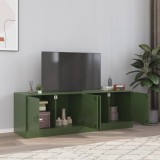 Gossi dulapuri tv 2 buc., verde maslina, 67x39x44 cm otel