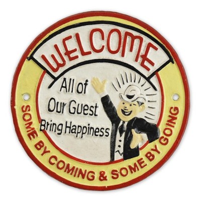Placheta decorativa &amp;quot;Welcome&amp;quot; CT-12 foto