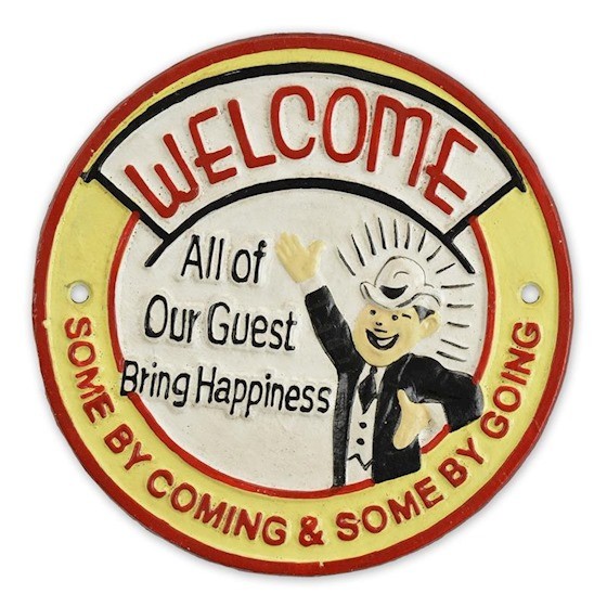 Placheta decorativa "Welcome" CT-12