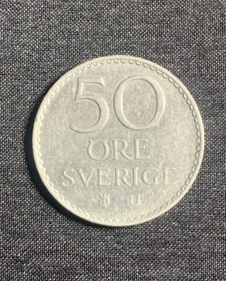 Moneda 50 ore 1973 Suedia foto
