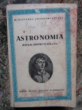 Astronomia - manual pentru clasa a X-a, 1955