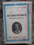 Astronomia - manual pentru clasa a X-a, 1955