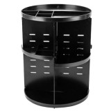 Organizator rotativ FOXMAG24, pentru produse cosmetice si machiaj, negru