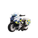 Motocicleta Politie Jucarie cu Sunete si Lumini, Plastic, 14 cm, Baterii Incluse, +3 Ani