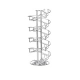 Suport rotativ capsule Dolce Gusto, 38 capsule ,otel inoxidabil, K-cup, side-by-side, 41 x 18.5 x 18.5 cm,