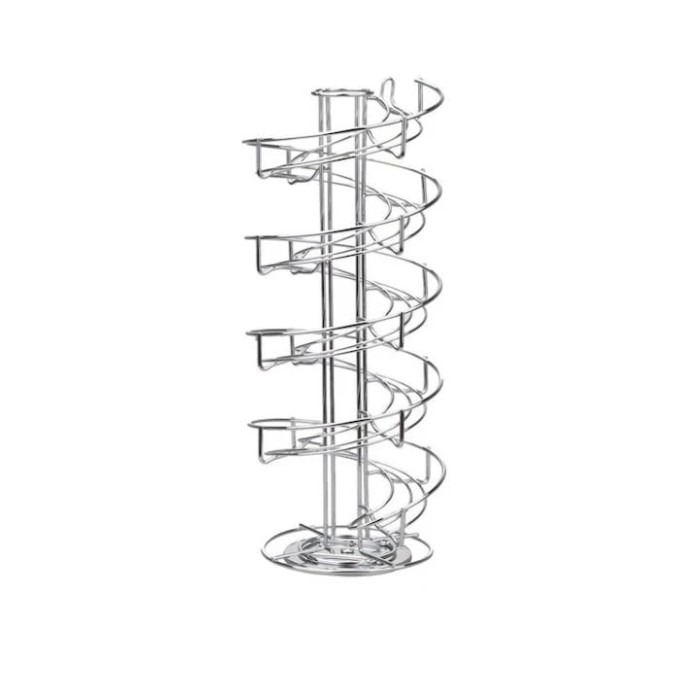 Suport rotativ capsule Dolce Gusto, 38 capsule ,otel inoxidabil, K-cup, side-by-side, 41 x 18.5 x 18.5 cm,