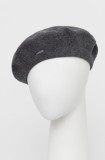 Kangol beretă culoarea gri, de l&acirc;nă 3388BC.DF026-DF026