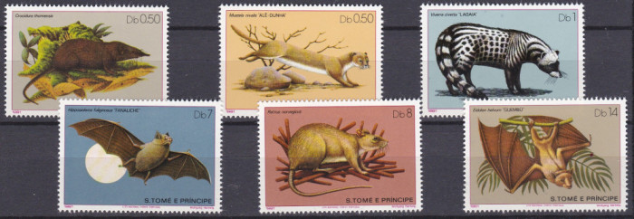 DB1 Fauna 1981 Sao Tome &amp; Principe 6 v. MNH