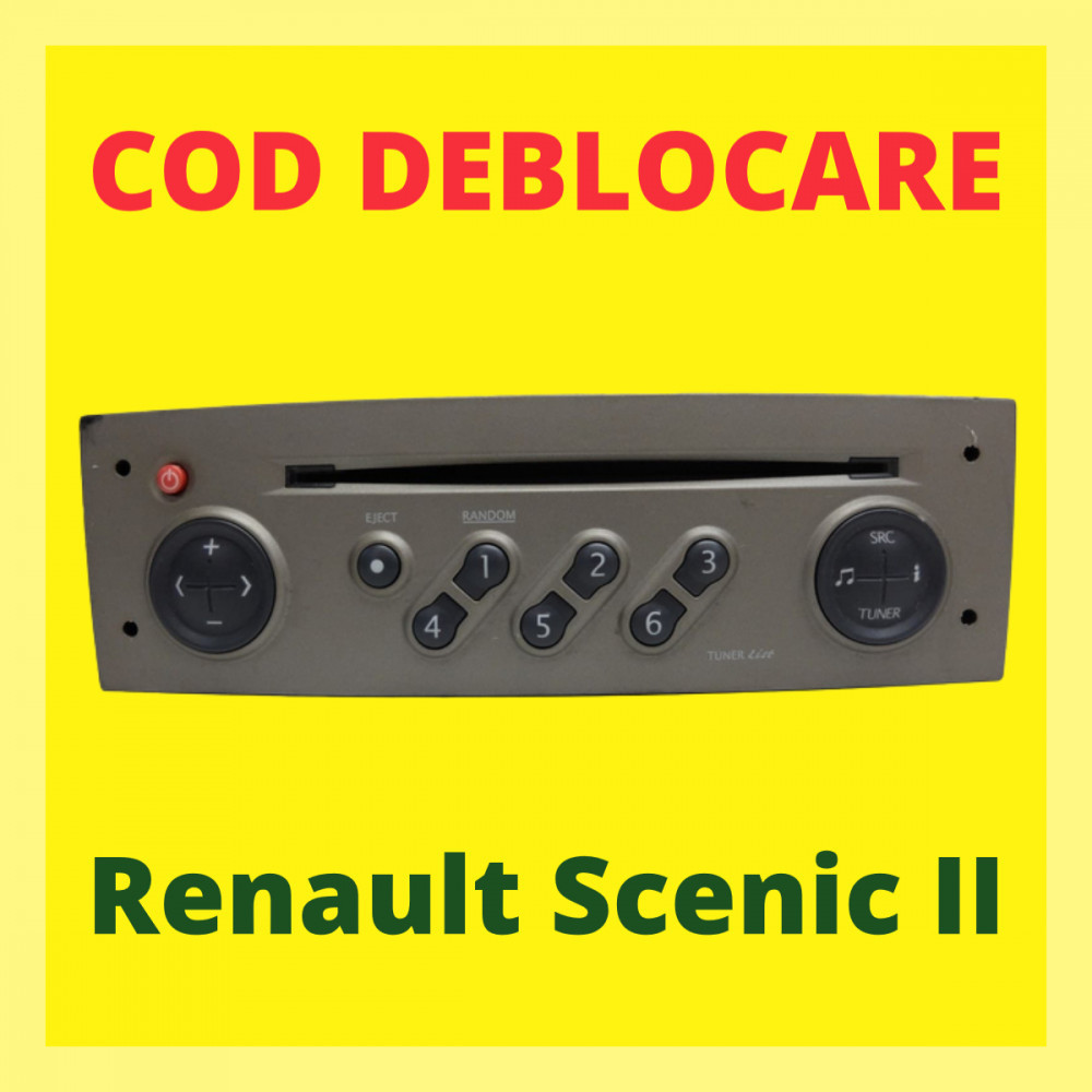 Renault Scenic 2 Cod Deblocare Cd Radio Player Dacia Decodare Casetofon  auto | Okazii.ro
