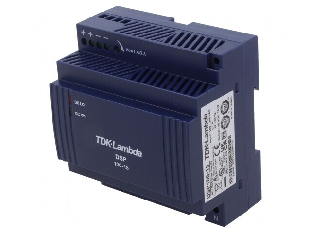 Alimentator 75W 15VDC pentru şină DIN