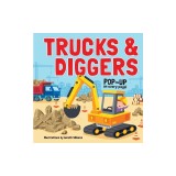 Trucks &amp; Diggers: Pop-Up Book