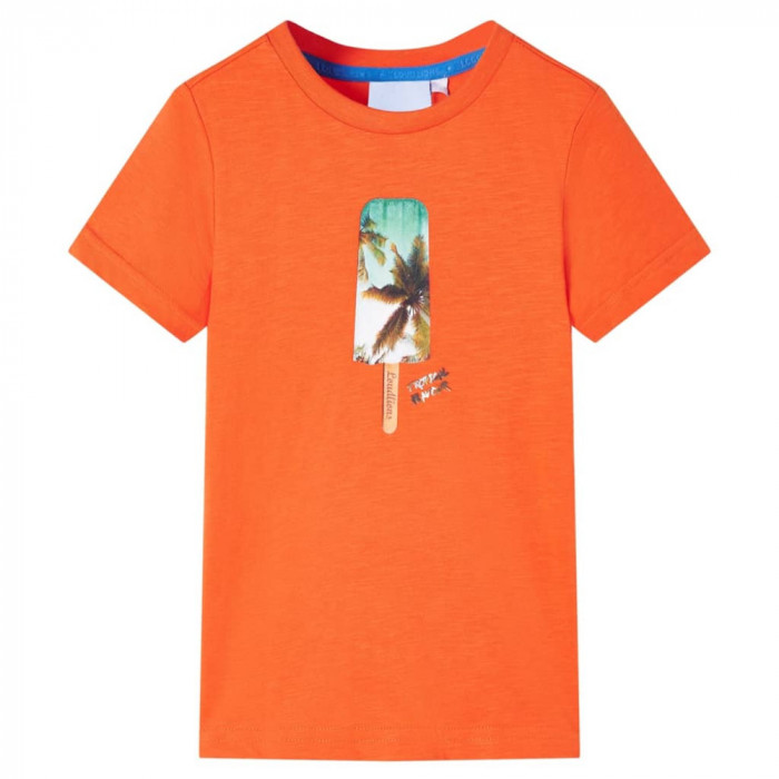Tricou pentru copii, portocaliu &icirc;nchis, 128 GartenMobel Dekor