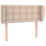Cumpara ieftin Tablie pat cu aripioare cappuccino 83x23x78/88 cm piele eco
