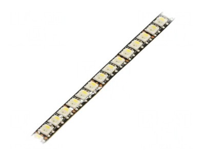Bandă LED RGBW Programabilă 144 LED/m 8mm PCB Negru 5V IP20 foto