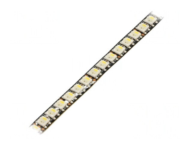 Bandă LED RGBW Programabilă 144 LED/m 8mm PCB Negru 5V IP20