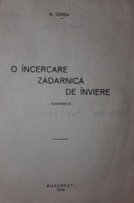 O INCERCARE ZADARNICA DE INVIERE foto