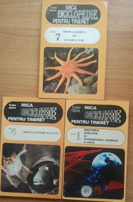 Mica Enciclopedie Pentru Tineret - Tudor Opris Vol. 1+4+7 foto