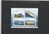 ROMANIA 2005 LP 1688 b ZIUA MARCII POSTALE ROMANESTI BLOC DE 4 MARCI MNH NEST, Nestampilat