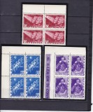 ROMANIA 1961 LP 523 AL II-LEA OM IN COSMOS BLOCURI DE 4 TIMBRE MNH, Nestampilat