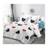 Cumpara ieftin Lenjerie de Pat Bumbac Finet 6 Piese cu Elastic - DNA129