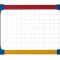 Tabla scolara matematica/velin A3 cu rama culor Bi-Silque