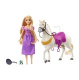 Cumpara ieftin Set Disney, Papusa Rapunzel cu calul Maximus