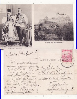 Slimnic, Stolzenburg ( Sibiu ) - Cetatea, tipuri- 1917 foto