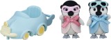 Figurine Sylvanian Families-Pinguini Cu Masinuta