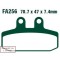 Klocki Ham. Moto. Gilera Er 500 (87-)/ 125 (89-) 401059 EBCFA256