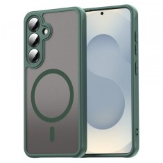 Husa MagSafe pentru Samsung Galaxy S25 S931, Techsuit, HaloFrost II, Verde foto