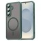 Husa MagSafe pentru Samsung Galaxy S25 S931, Techsuit, HaloFrost II, Verde