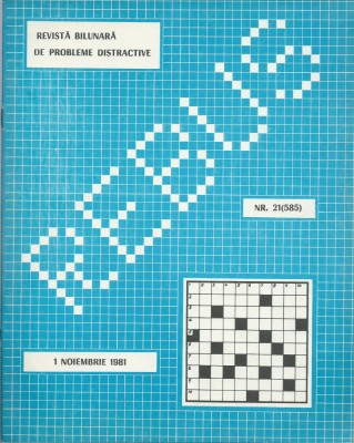 Revista Rebus nr. 21 / 1 noiembrie 1981 foto