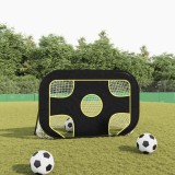 vidaXL Plasă de poartă de fotbal cu țintă 120x80x80 cm poliester